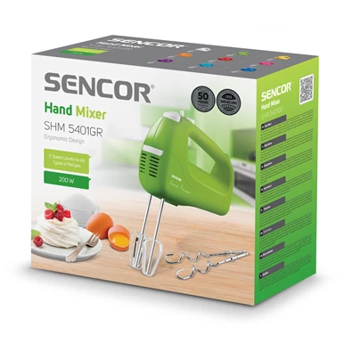 Sencor SHM 5401GR zöld kézi mixer Sencor SHM 5401GR zöld kézi mixer