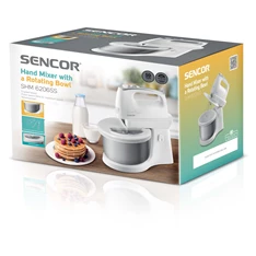Sencor SHM 6206SS fehér-ezüst tálas kézi mixer Sencor SHM 6206SS fehér-ezüst tálas kézi mixer
