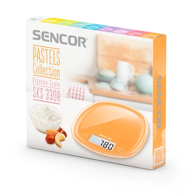 Sencor SKS 33OR pasztellnarancs konyhai mérleg Sencor SKS 33OR pasztellnarancs konyhai mérleg