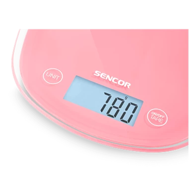 Sencor SKS 34RD pasztell rózsaszín konyhai mérleg Sencor SKS 34RD pasztell rózsaszín konyhai mérleg
