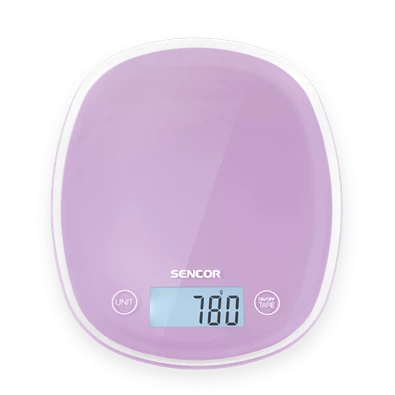 Sencor SKS 35VT pasztell lila konyhai mérleg Sencor SKS 35VT pasztell lila konyhai mérleg