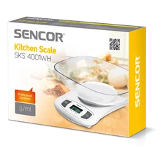 Sencor SKS 4001WH tálas konyhai mérleg Sencor SKS 4001WH tálas konyhai mérleg