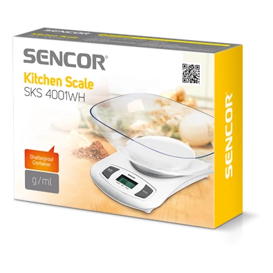 Sencor SKS 4001WH tálas konyhai mérleg Sencor SKS 4001WH tálas konyhai mérleg