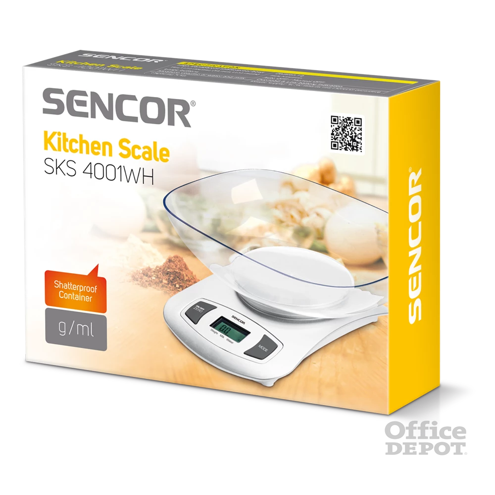 Sencor SKS 4001WH tálas konyhai mérleg