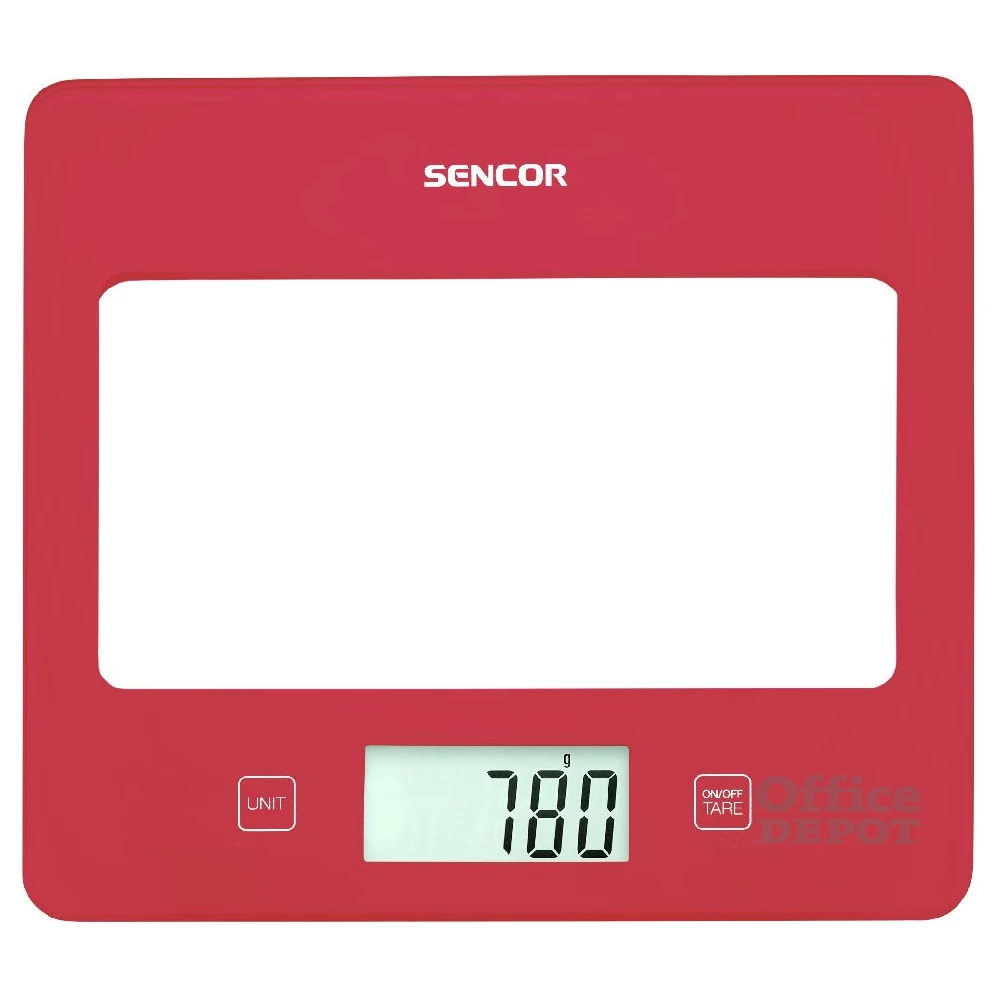 Sencor SKS 5034RD piros konyhai mérleg