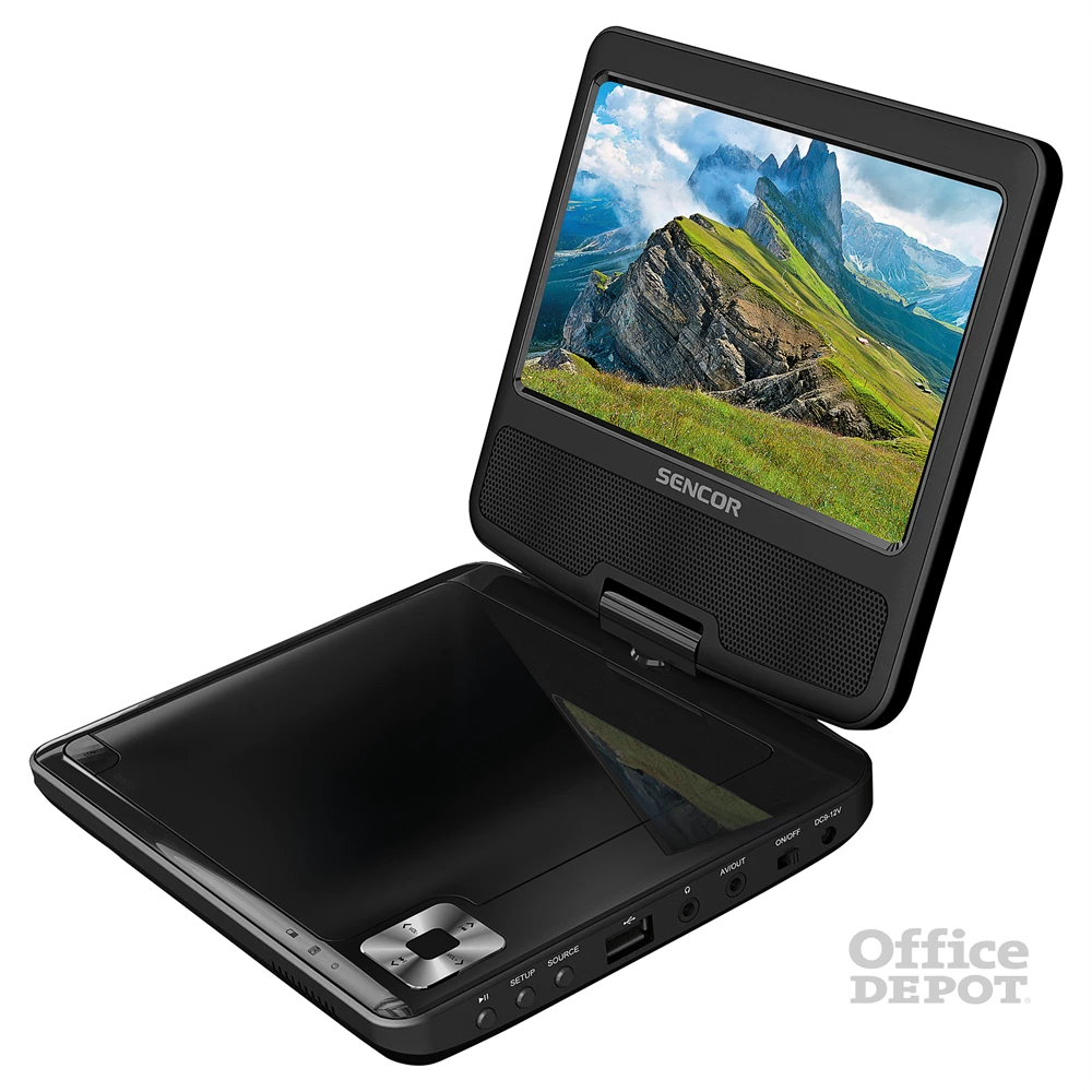 Sencor SPV 2722 7" fekete hordozható DVD lejátszó