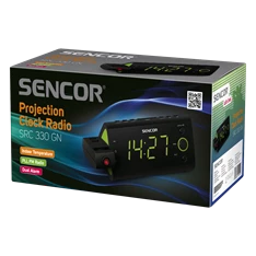 Sencor SRC 330 GN zöld rádiós ébresztőóra Sencor SRC 330 GN zöld rádiós ébresztőóra