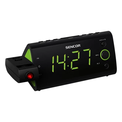 Sencor SRC 330 GN zöld rádiós ébresztőóra Sencor SRC 330 GN zöld rádiós ébresztőóra