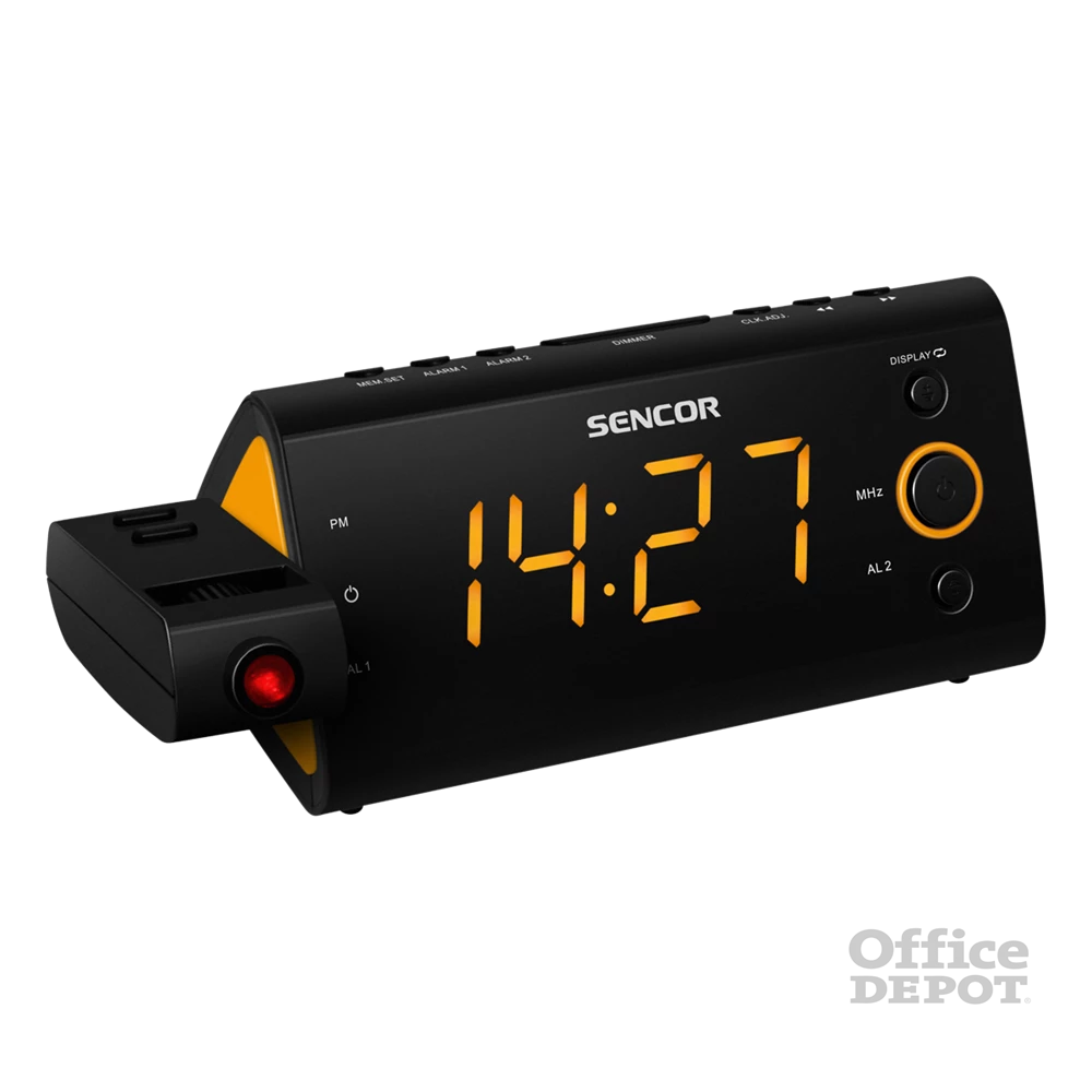 Sencor SRC 330 OR narancs rádiós ébresztőóra