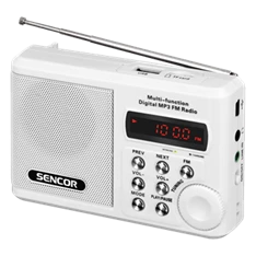 Sencor SRD 215 W fehér MP3 lejátszó és kisrádió Sencor SRD 215 W fehér MP3 lejátszó és kisrádió