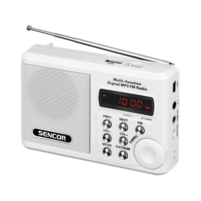Sencor SRD 215 W fehér MP3 lejátszó és kisrádió Sencor SRD 215 W fehér MP3 lejátszó és kisrádió