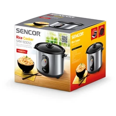 Sencor SRM 1000SS inox-fekete rizsfőző Sencor SRM 1000SS inox-fekete rizsfőző