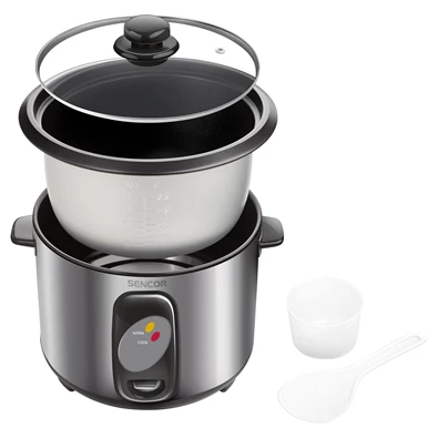 Sencor SRM 1000SS inox-fekete rizsfőző Sencor SRM 1000SS inox-fekete rizsfőző