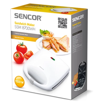 Sencor SSM 8700WH fehér szendvicssütő Sencor SSM 8700WH fehér szendvicssütő