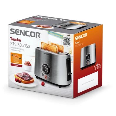 Sencor STS 5050SS inox 2 szeletes kenyérpirító Sencor STS 5050SS inox 2 szeletes kenyérpirító