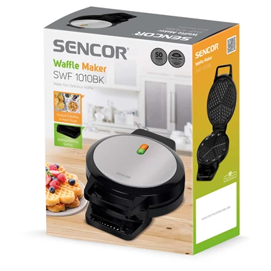 Sencor SWF 1010BK inox-fekete gofrisütő Sencor SWF 1010BK inox-fekete gofrisütő