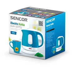 Sencor SWK 1017TQ 1L-es türkizkék-fehér vízforraló Sencor SWK 1017TQ 1L-es türkizkék-fehér vízforraló