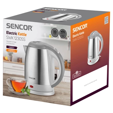 Sencor SWK 1230SS 1,2l inox szürke vízforraló Sencor SWK 1230SS 1,2l inox szürke vízforraló