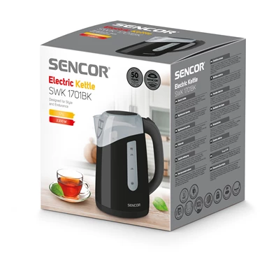 Sencor SWK 1701BK 1,7L-es fekete vízforraló Sencor SWK 1701BK 1,7L-es fekete vízforraló