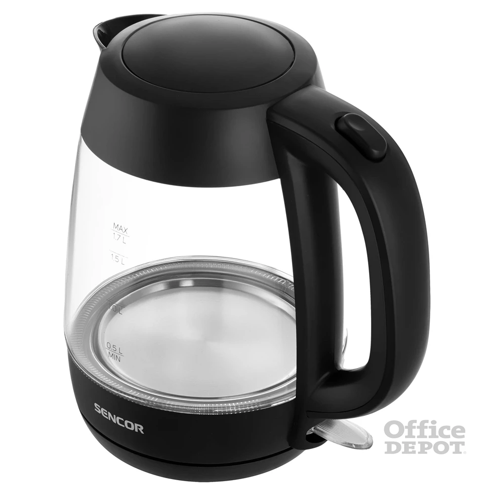 Sencor SWK 7301BK 1,7l üveg fekete vízforraló