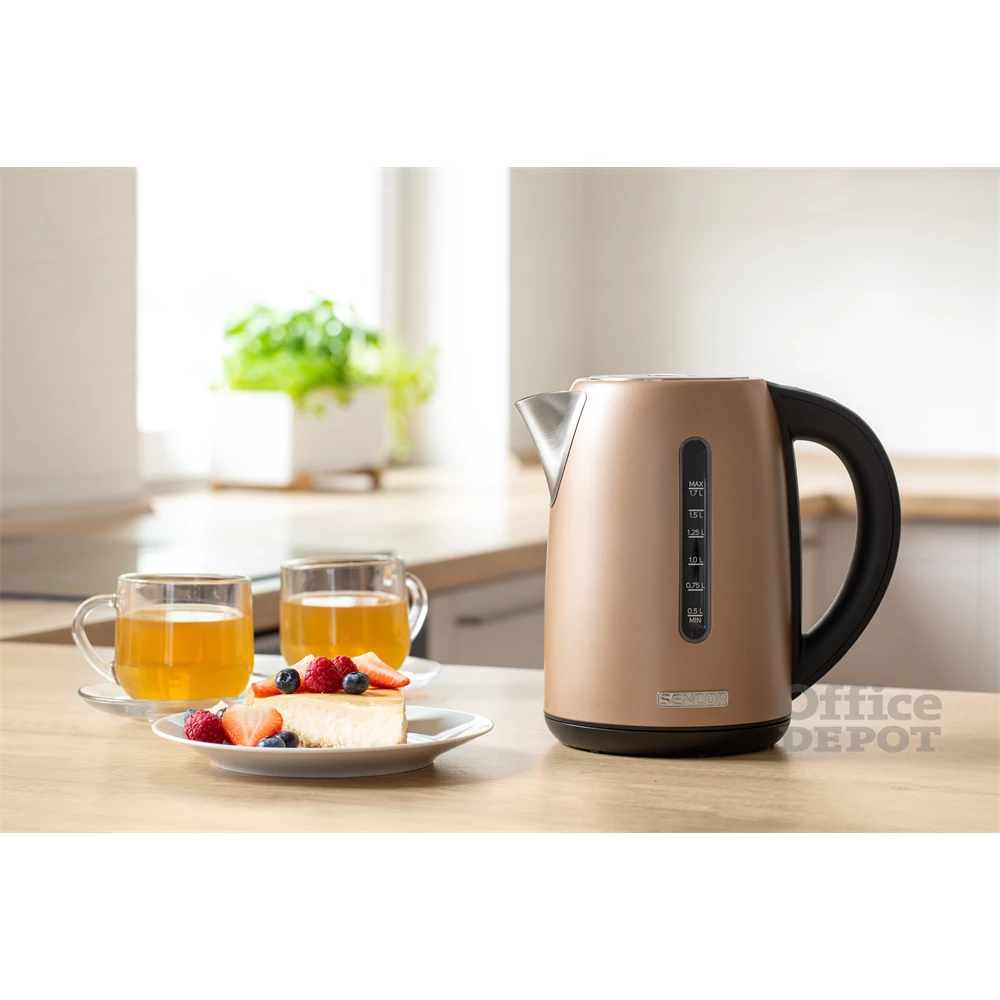 Sencor SWK 7707CH 1,7L-es pezsgő színű vízforraló