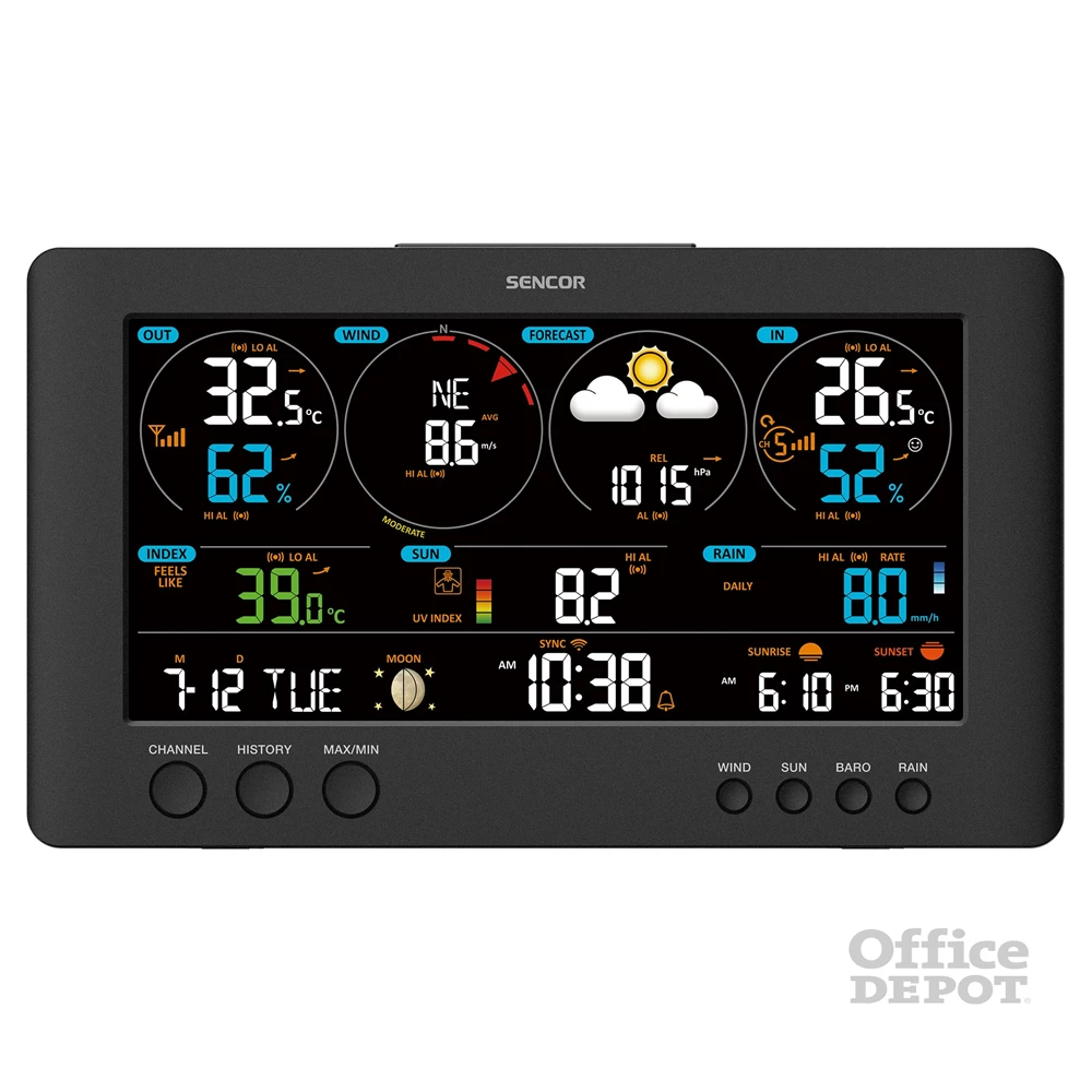 Sencor SWS 12500 WiFi professzionális meteorológiai állomás