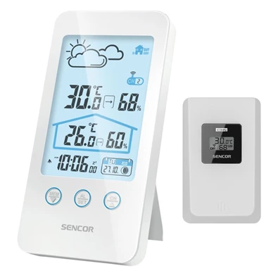 Sencor SWS 3000 W fehér időjárás állomás Sencor SWS 3000 W fehér időjárás állomás