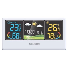 Sencor SWS 4100 W színes kijelzős fehér időjárás állomás Sencor SWS 4100 W színes kijelzős fehér időjárás állomás