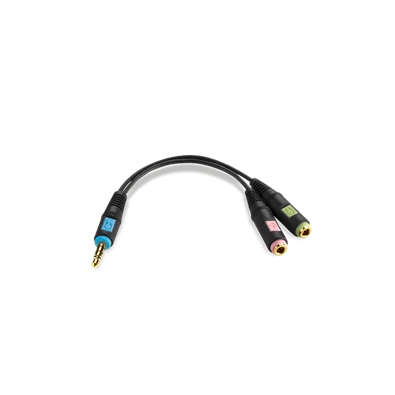 Sennheiser PCV 07 (Mac) sztereó jack apa 3.5 mm > 2 x sztereo jack anya adapter, 3.5 mm Sennheiser PCV 07 (Mac) sztereó jack apa 3.5 mm > 2 x sztereo jack anya adapter, 3.5 mm