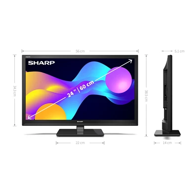 Sharp 24" 24EE3E HD Ready Smart LED TV (Újracsomagolt) Sharp 24" 24EE3E HD Ready Smart LED TV (Újracsomagolt)