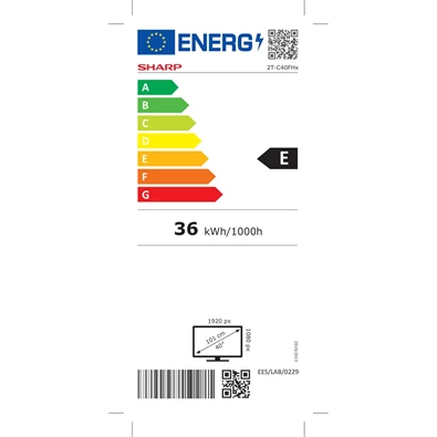 Sharp 40" 40FH2EA Full HD Android Smart LED TV (Újracsomagolt) Sharp 40" 40FH2EA Full HD Android Smart LED TV (Újracsomagolt)