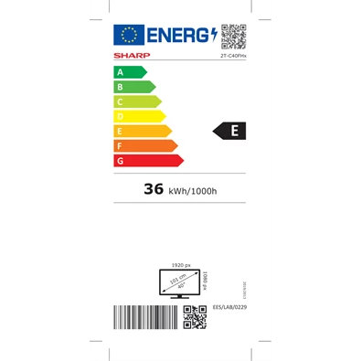 Sharp 40" 40FH2EA Full HD Android Smart LED TV (Újracsomagolt)