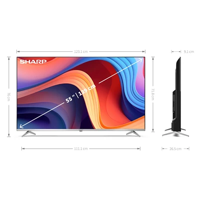 Sharp 55" 55GP6260ES 4K UHD Google Smart QLED TV Sharp 55" 55GP6260ES 4K UHD Google Smart QLED TV