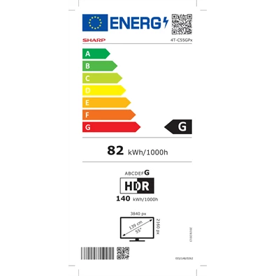 Sharp 55" 55GP6260ES 4K UHD Google Smart QLED TV Sharp 55" 55GP6260ES 4K UHD Google Smart QLED TV