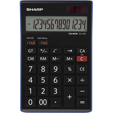 Sharp EL145TBL napelemes asztali számológép Sharp EL145TBL napelemes asztali számológép