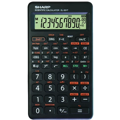 Sharp EL-501TBWH 146 funkciós tudományos számológép Sharp EL-501TBWH 146 funkciós tudományos számológép