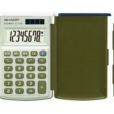 Sharp EL243S alapműveletes zsebszámológép Sharp EL243S alapműveletes zsebszámológép