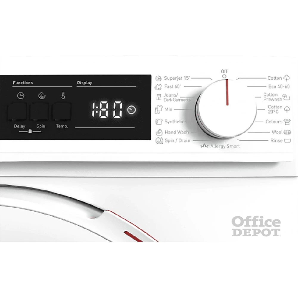 Sharp ES-HFA6102WD-EE fehér, elöltöltős, keskeny, max.1000ford., 6 kg, mosógép