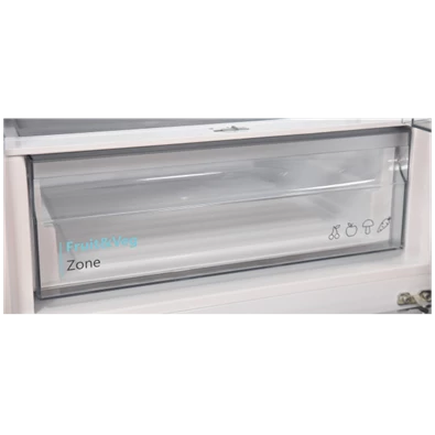 Sharp SJ-FBB05DTXWE-EU fehér, alulfagyasztós, Hűtő:204L, Fagyasztó:84L, Nanofrost hűtőszekrény