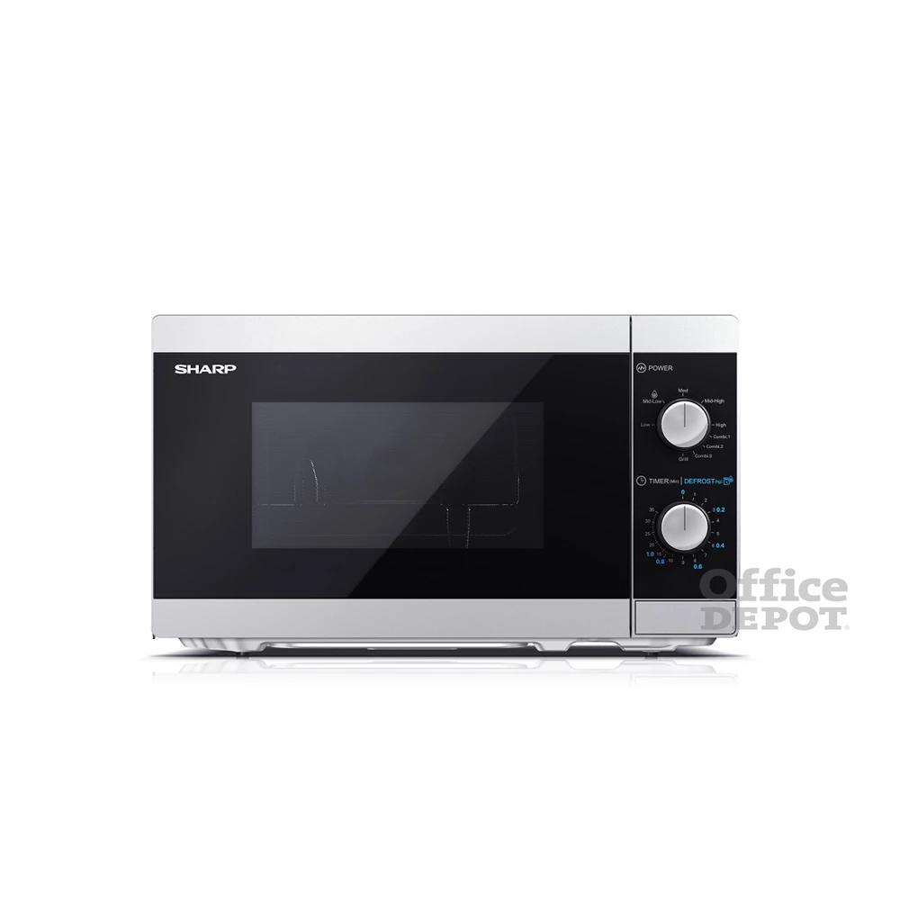 Sharp YC-MG01ES 1000W 20L ezüst grillezős mikrohullámú sütő