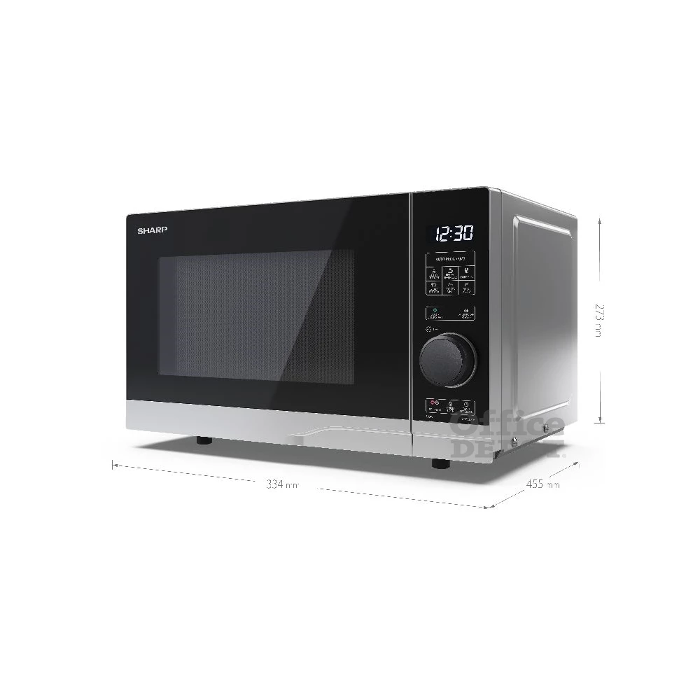 Sharp YC-PS204AE-S 700W 20L ezüst mikrohullámú sütő