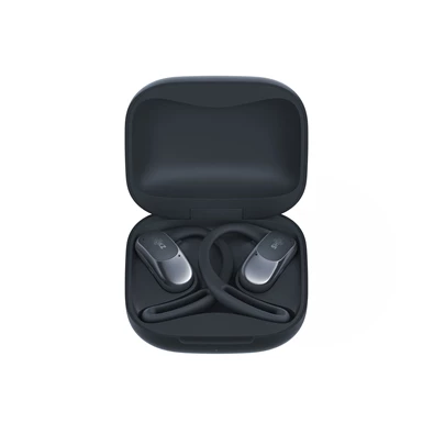 Shokz OpenFit Air. True Wireless Bluetooth fekete sport fülhallgató