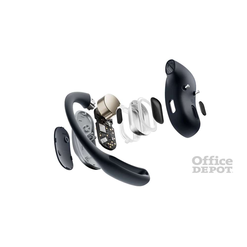 Shokz OpenFit Air. True Wireless Bluetooth fekete sport fülhallgató