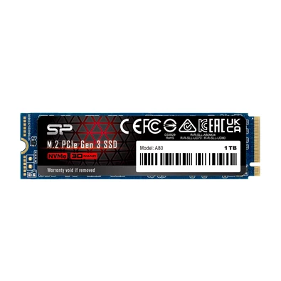 Silicon Power 1TB M.2 2280 PCIe Gen 3x4 NVMe A80 (SP001TBP34A80M28) SSD Silicon Power 1TB M.2 2280 PCIe Gen 3x4 NVMe A80 (SP001TBP34A80M28) SSD