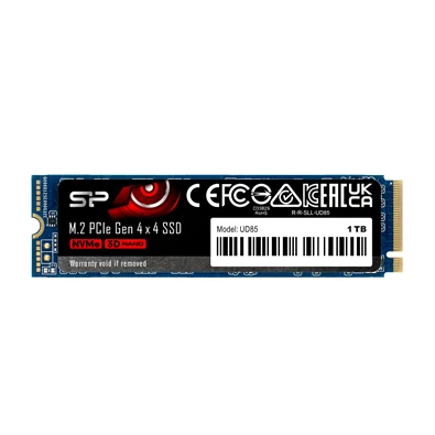 Silicon Power 1TB M.2 2280 PCIe Gen 4x4 NVMe UD85 (SP01KGBP44UD8505) kék SSD Silicon Power 1TB M.2 2280 PCIe Gen 4x4 NVMe UD85 (SP01KGBP44UD8505) kék SSD