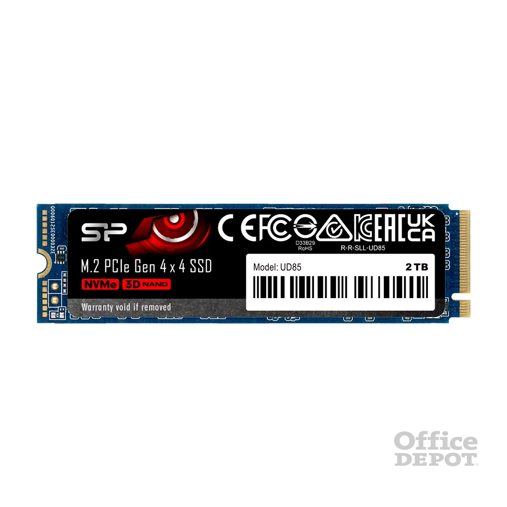 Silicon Power 2TB M.2 2280 PCIe Gen 4x4 NVMe UD85 (SP02KGBP44UD8505) kék SSD