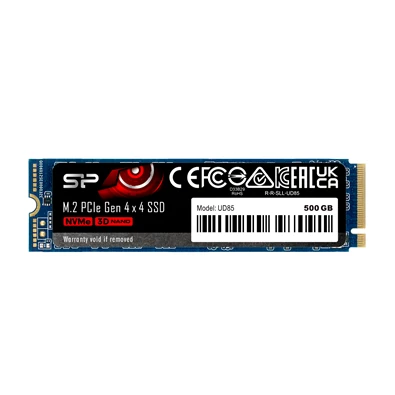 Silicon Power 500GB M.2 2280 PCIe Gen 4x4 NVMe UD85 (SP500GBP44UD8505) kék SSD Silicon Power 500GB M.2 2280 PCIe Gen 4x4 NVMe UD85 (SP500GBP44UD8505) kék SSD