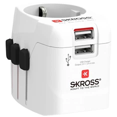 Skross PROLIGHTUSB-2A utazó adapter Skross PROLIGHTUSB-2A utazó adapter
