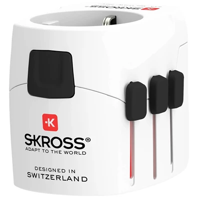 Skross PROLIGHTUSB-2A utazó adapter Skross PROLIGHTUSB-2A utazó adapter