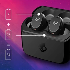 Skullcandy MOD True Wireless Bluetooth fekete fülhallgató